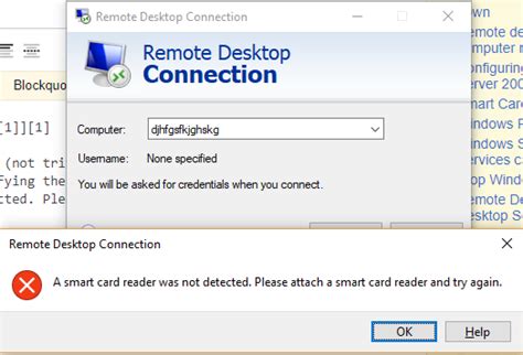 Using Smart Card with Remote Deskto